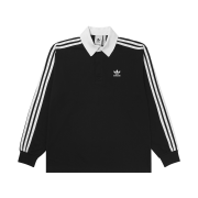 Adidas Adicolor Rugby  Polo Shirt Black - KR Sizing