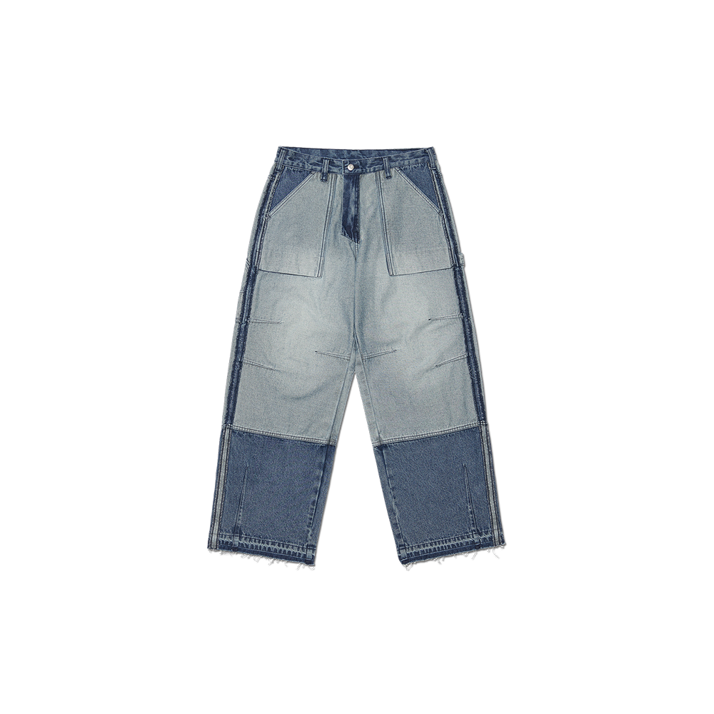 NMWF52DP03WNV NOMANUAL Reversed Carpenter Denim Pants Washed Navy