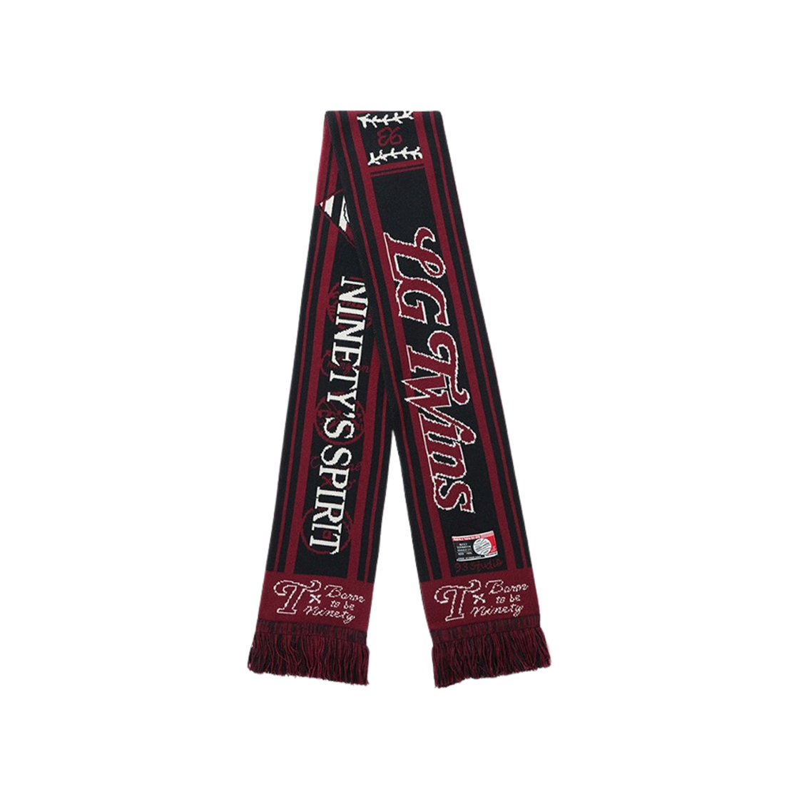 LG 트윈스 x 1993스튜디오 93 서포터즈 니트 머플러 레드(LG Twins x 1993STUDIO 93 Supporters Knit Muffler Red)