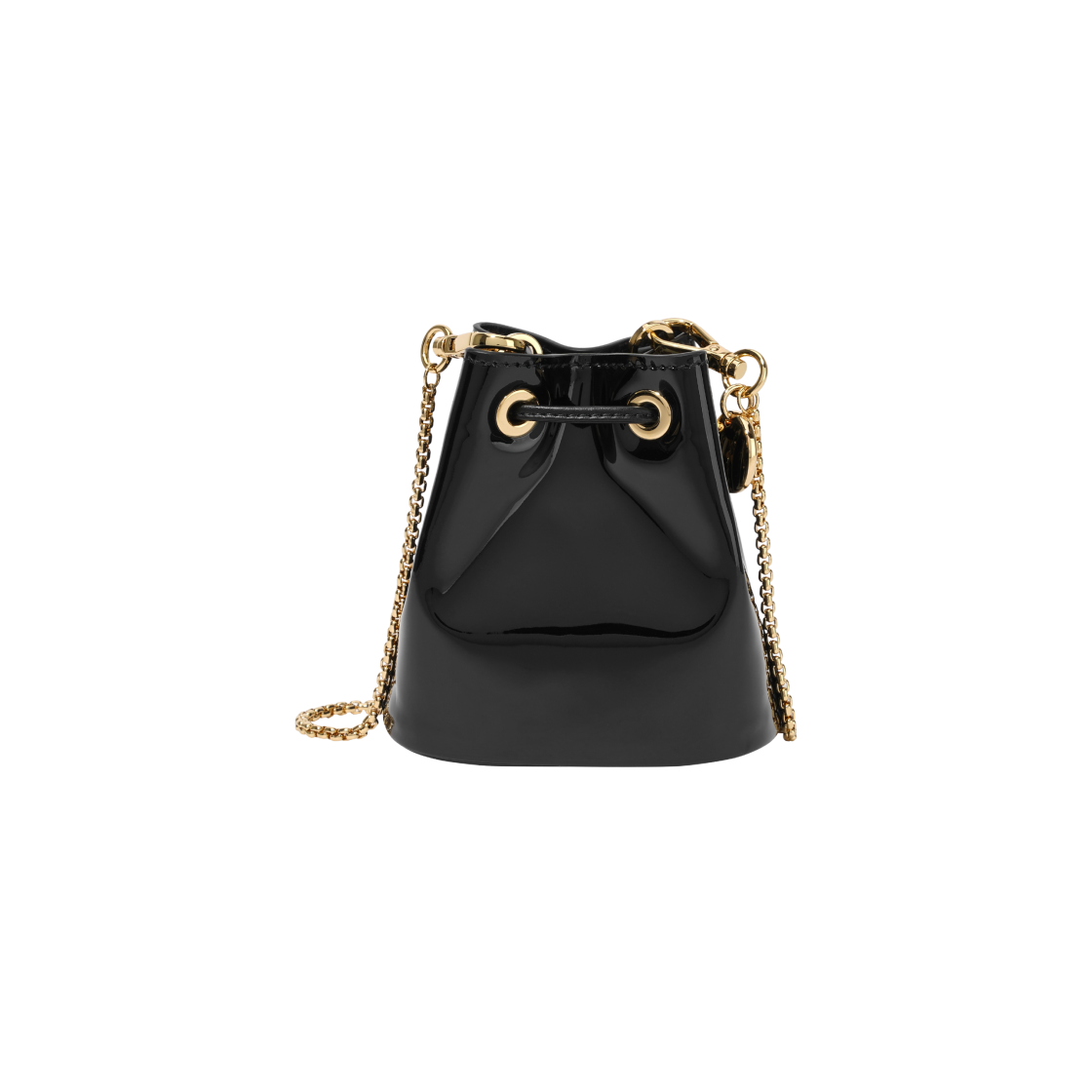 프라다 페이턴트 레더 미니 파우치 블랙(Prada Patent Leather Mini Pouch Black) - 2