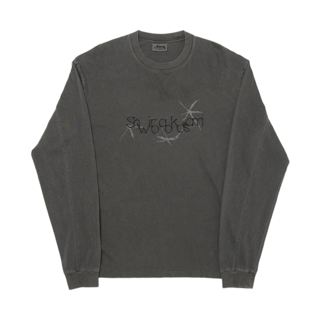 - Hatchingroom x Shirakami Woods T-Shirt Dyed Charcoal