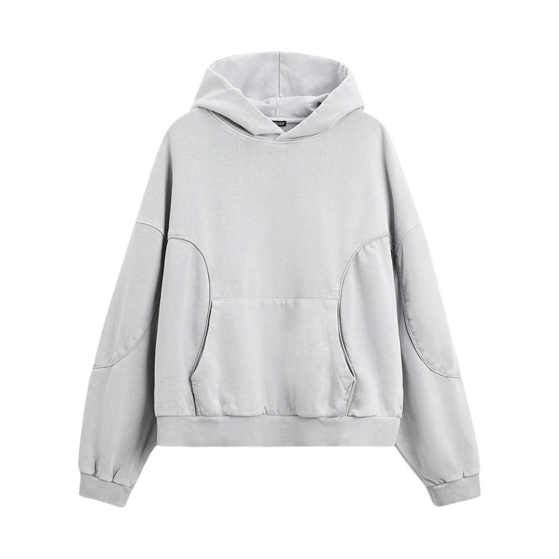 자라 워시드 박시 핏 스웨트셔츠 라이트 그레이(Zara Washed Boxy Fit Sweatshirt Light Grey)