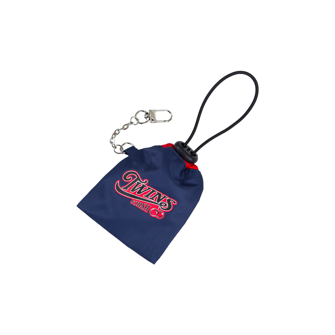 LG 트윈스 x 키르시 체리 트윈스 나일론 스트링 파우치 네이비(LG Twins x Kirsh Cherry Twins Nylon String Pouch Navy)