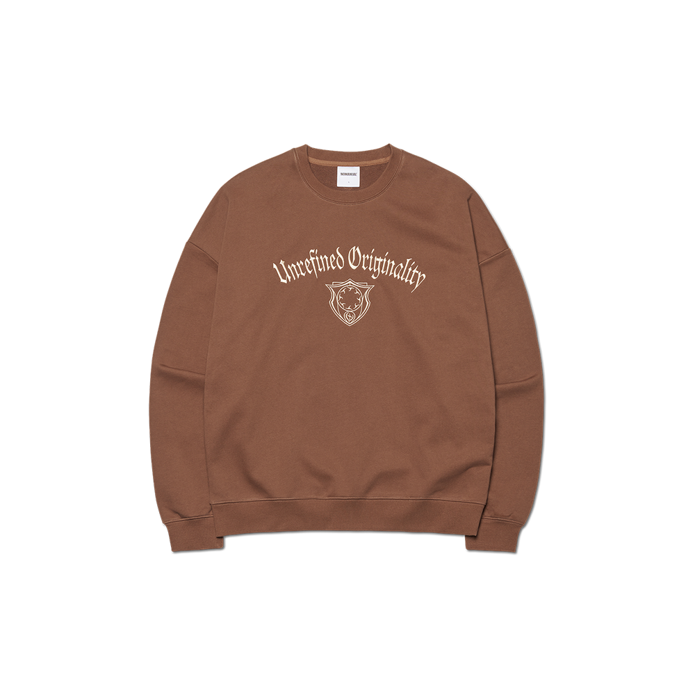 NMWF52SW02BRW NOMANUAL U.O Sweatshirt Brown