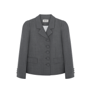Shushu/Tong Women Lapel Short Jacket Grey - 25FW