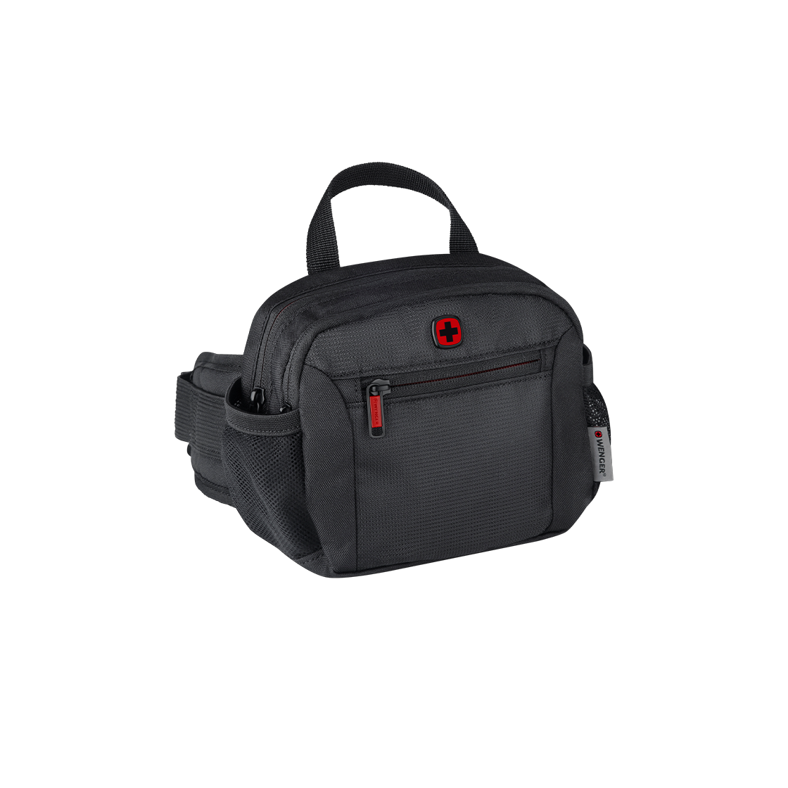 웽거 웨이스트 팩 블랙(WENGER Waist Pack Black)