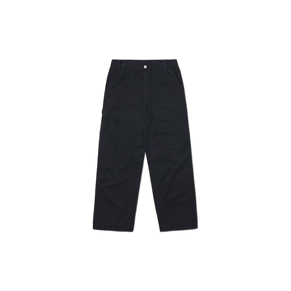 노매뉴얼 사이드 그래픽 팬츠 블랙(NOMANUAL Side Graphic Pants Black) - 1