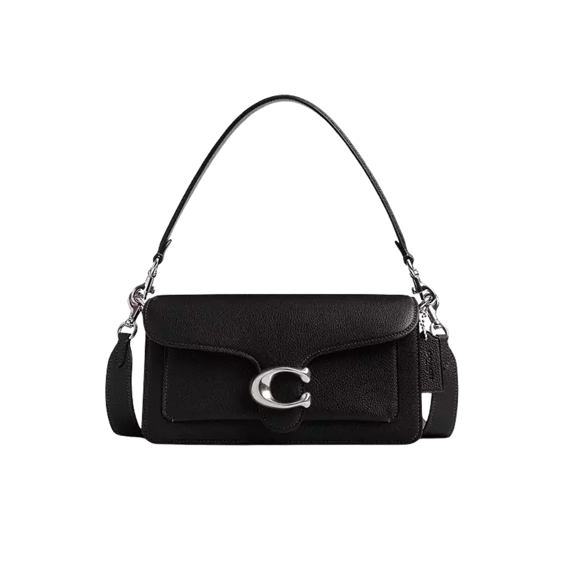 CH857-LHBLK Coach Tabby Shoulder Bag 26 Silver Black