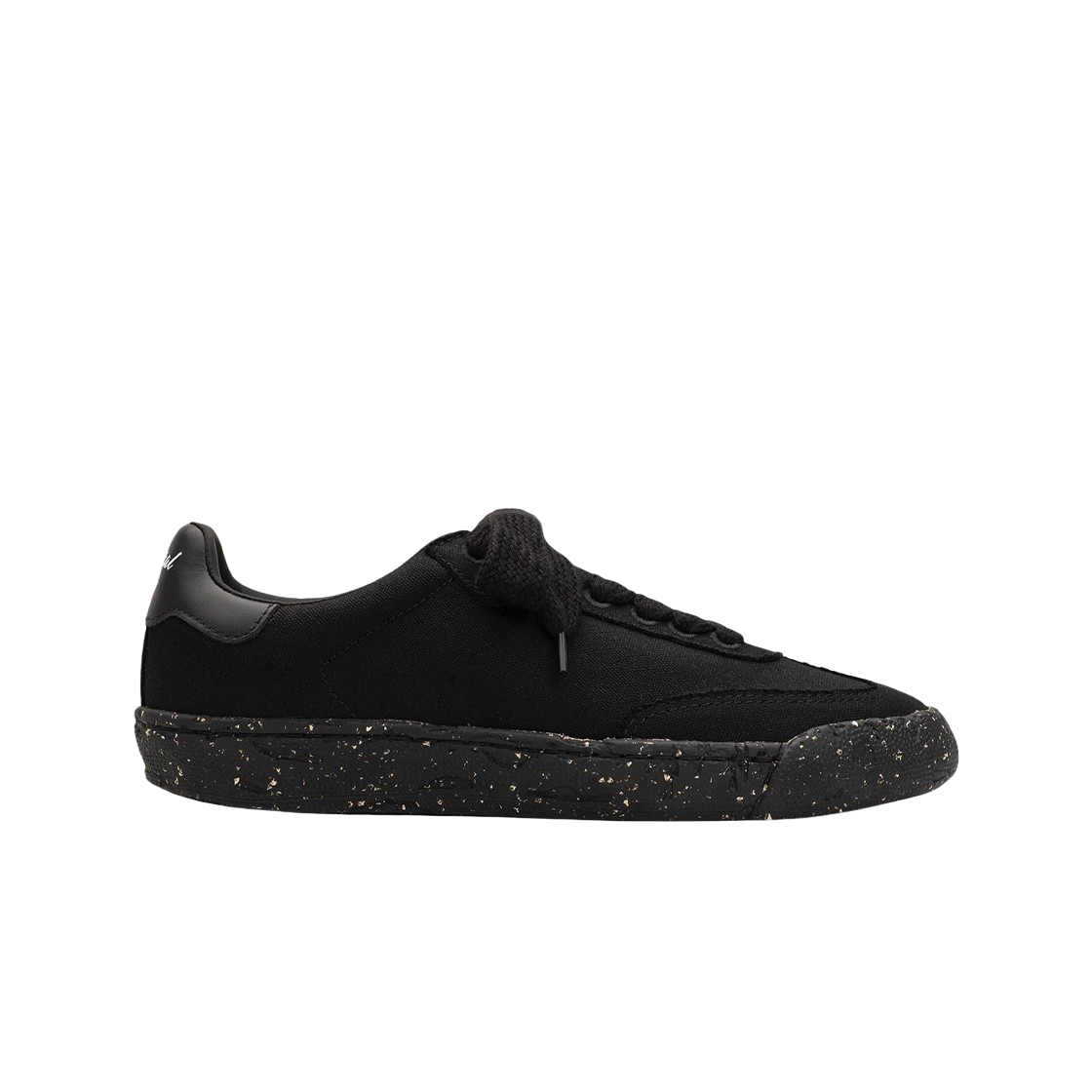 메종 미하라 야스히로 프란시스 패스트 솔 캔버스 로우탑 스니커즈 블랙 블랙(Maison Mihara Yasuhiro Francis Past Sole Canvas Low-Top Sneakers Black Black) - 1