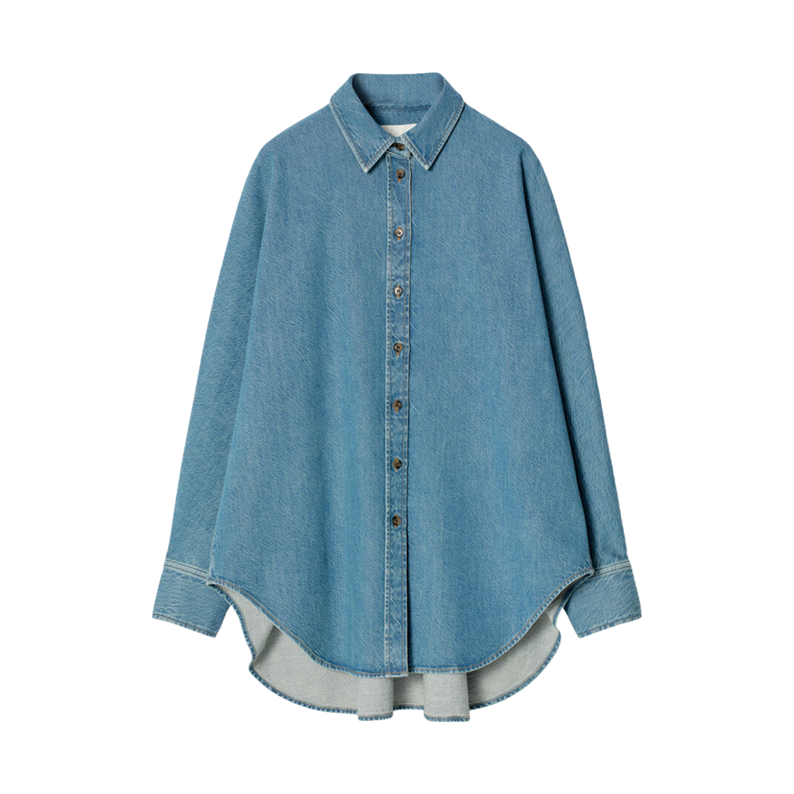 (W) 코스 릴렉스드 데님 셔츠 블루((W) COS Relaxed Denim Shirt Blue) - 1
