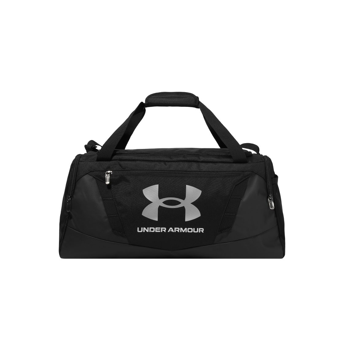 언더아머 언디나이어벌 5.0 스몰 더플백 블랙 메탈릭 실버(Under Armour Undeniable 5.0 Small Duffle Bag Black Metallic Silver)