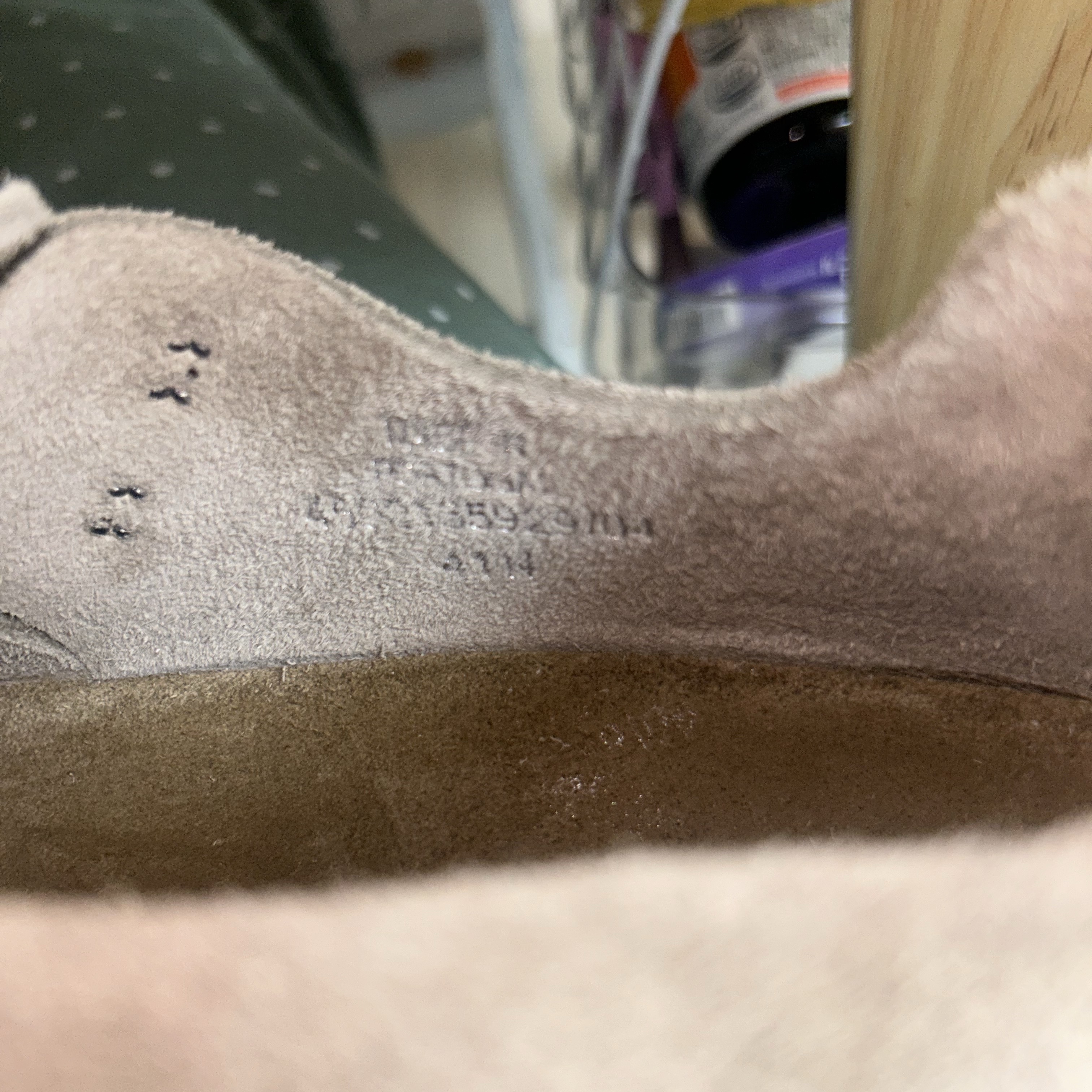 Birkenstock London BS Suede Leather Taupe - Regular 착용 스타일 - 6