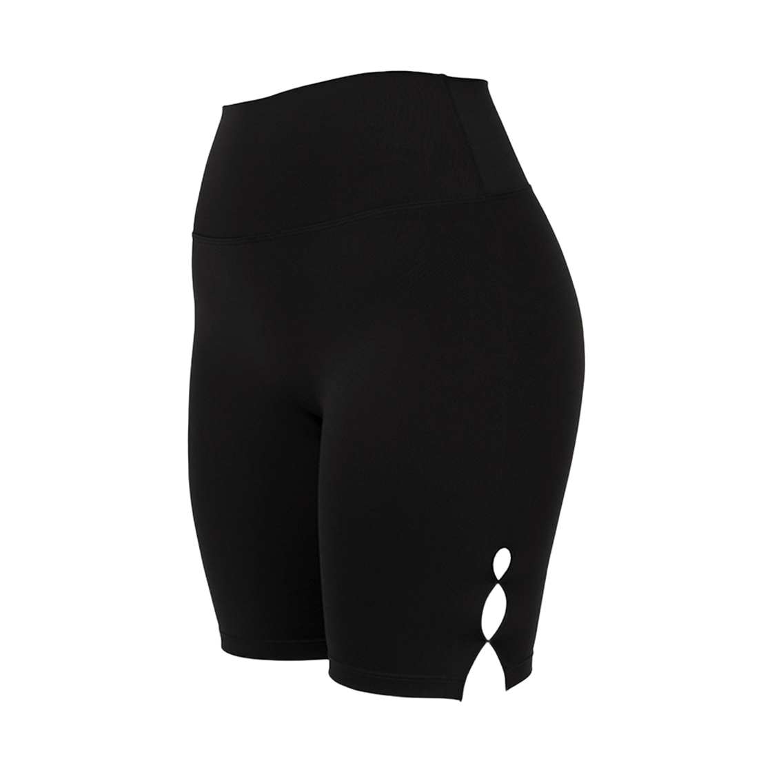 와일 웨이브 하프 레깅스 블랙(WHILE Wave Half Legging Black)
