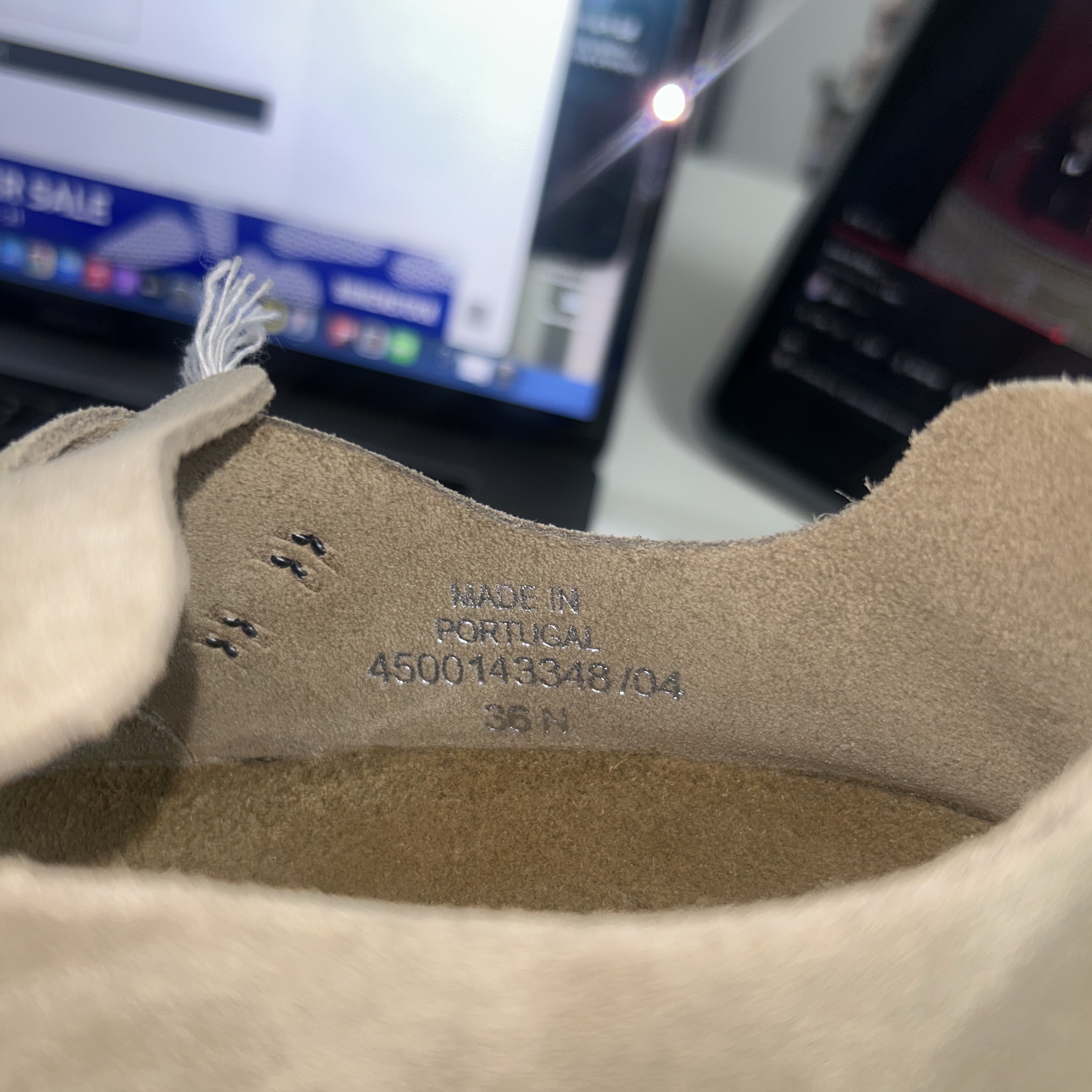 Birkenstock London BS Suede Leather Taupe - Regular 착용 스타일 - 5