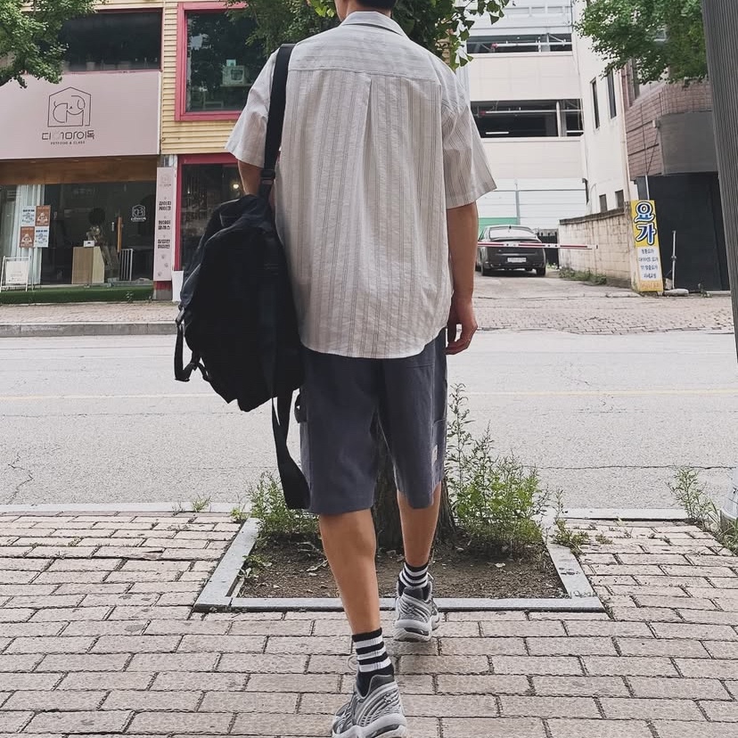 Asics Gel-Kyrios Carrier Grey 착용 스타일 - 3