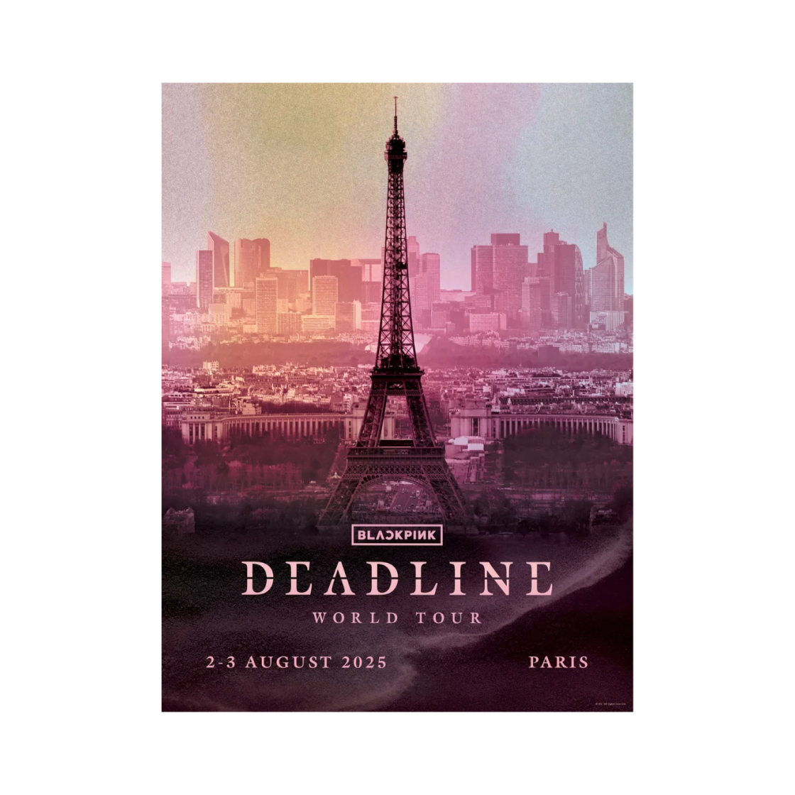 블랙핑크 포스터 - 파리 한정(Blackpink Poster - Paris Exclusive) - 1