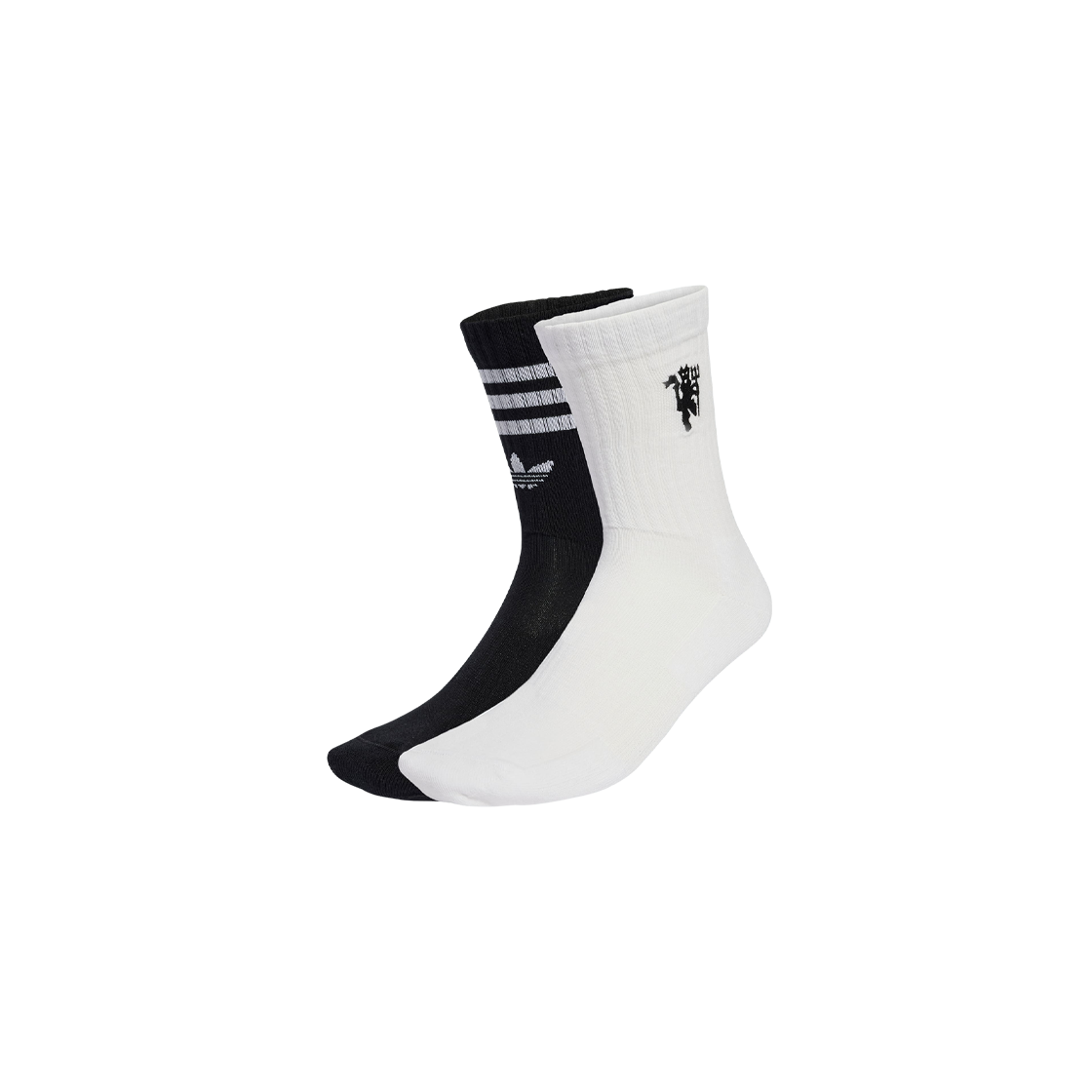 아디다스 맨체스터 유나이티드 삭스 화이트 블랙 (2개입)(Adidas Manchester United Socks White Black (2 Pack)) - 1