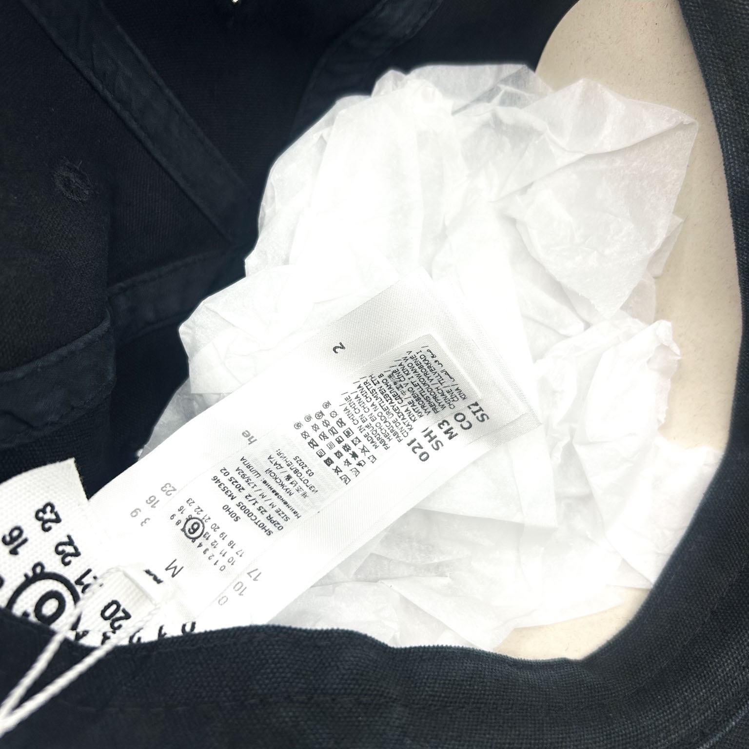 MM6 Maison Margiela 6-Panel Baseball Cap Black 착용 스타일 - 2