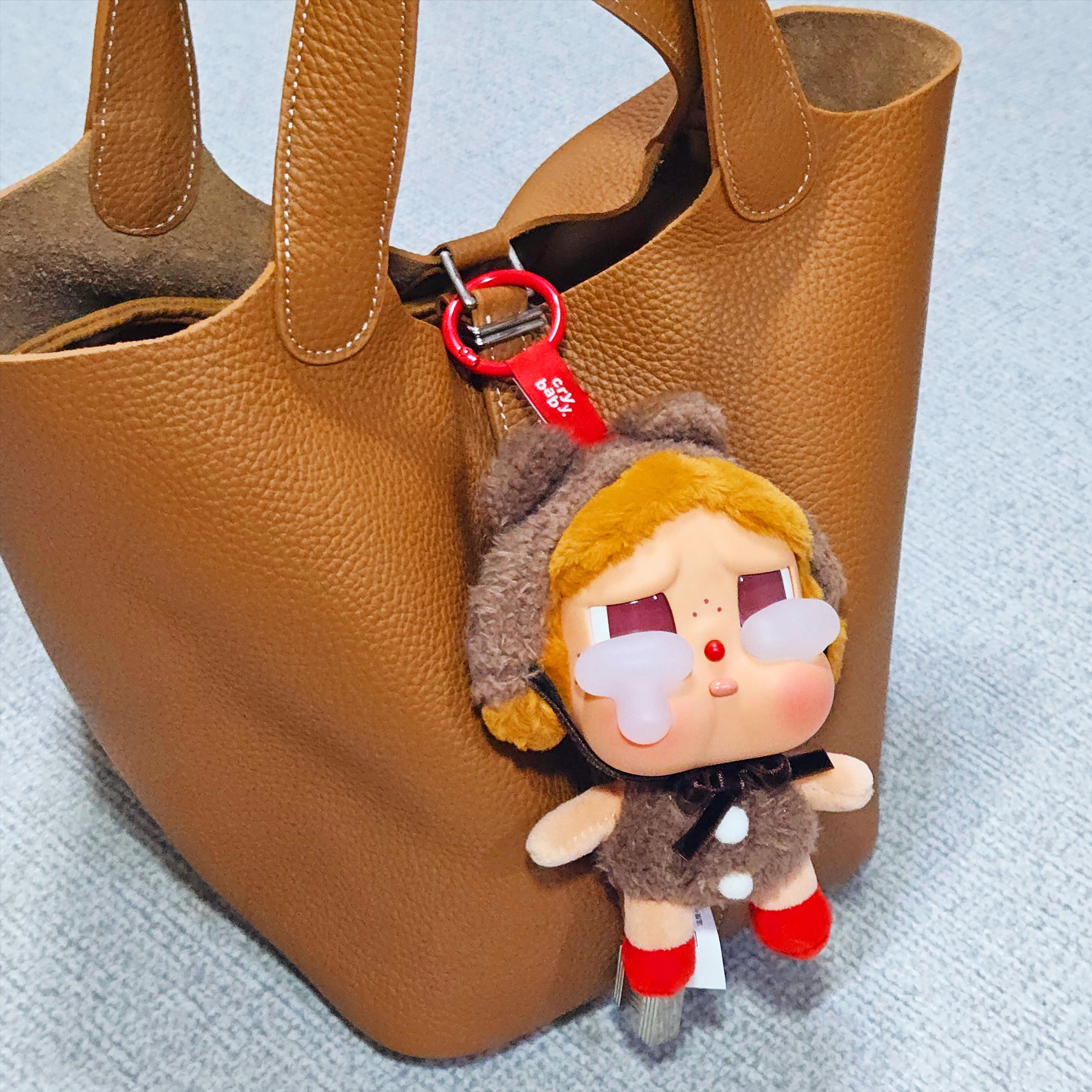 Pop Mart Crybaby Crying Again Series Plush Keyring Love Makes Us Cry (Opened Case) 착용 스타일 - 1