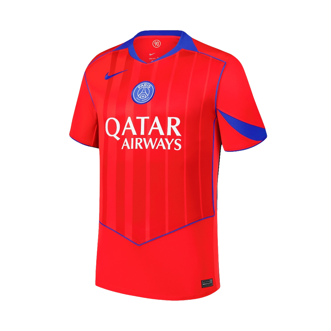 나이키 파리 생제르맹 2025/26 스타디움 3rd 드라이핏 토탈 90 레플리카 저지 글로벌 레드 스포츠 레드 하이퍼 (논 마킹 버전)