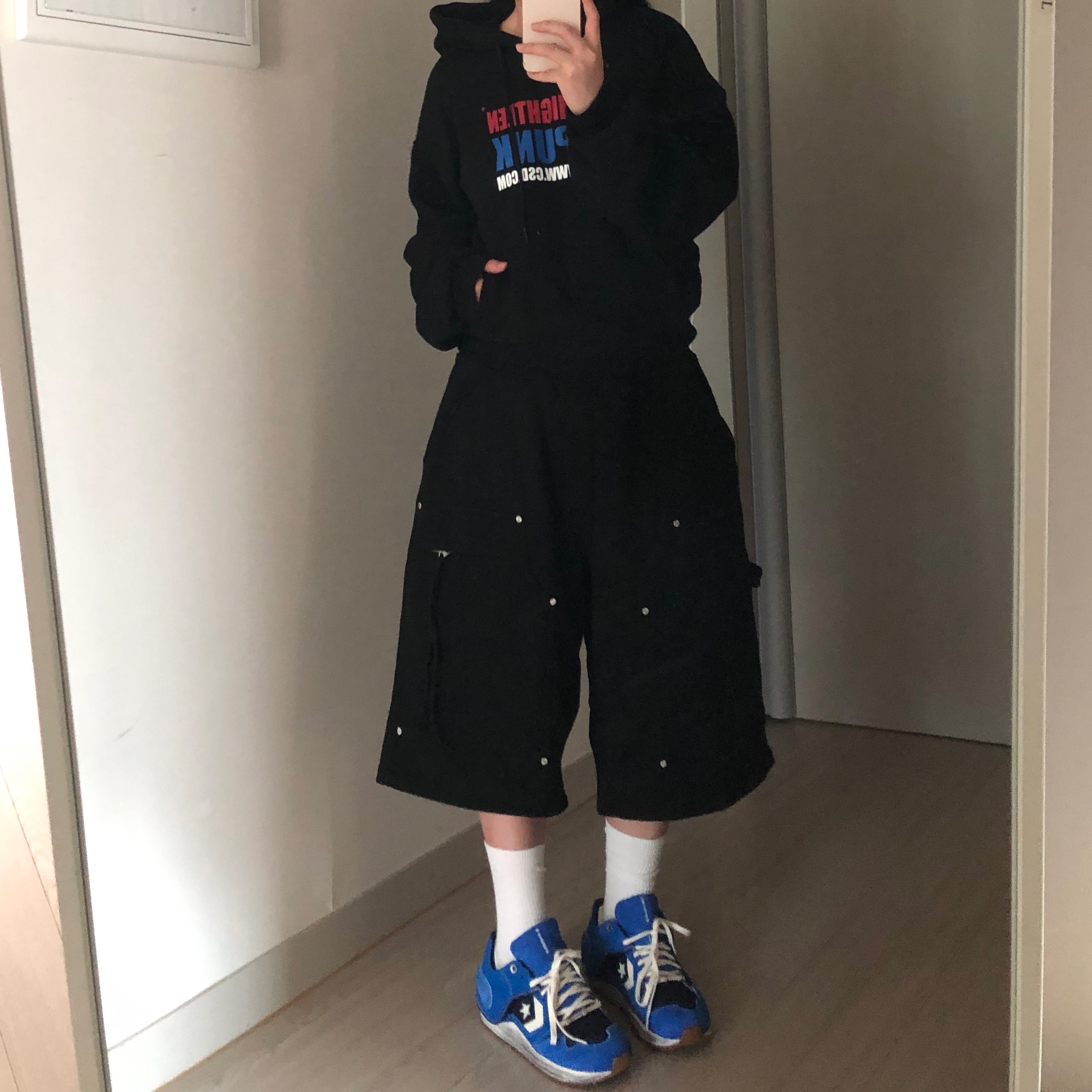 Converse x Ader Error Wave Trainer Blue 착용 스타일 - 1