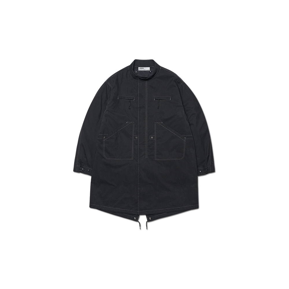 NMWF52JP06WBK NOMANUAL Patched Emblem Parka Washed Black