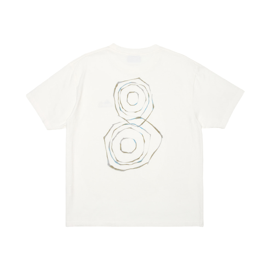 해칭룸 x 시라카미 우즈 8 티셔츠 워시드 화이트(Hatchingroom x Shirakami Woods 8 T-Shirt Washed White)