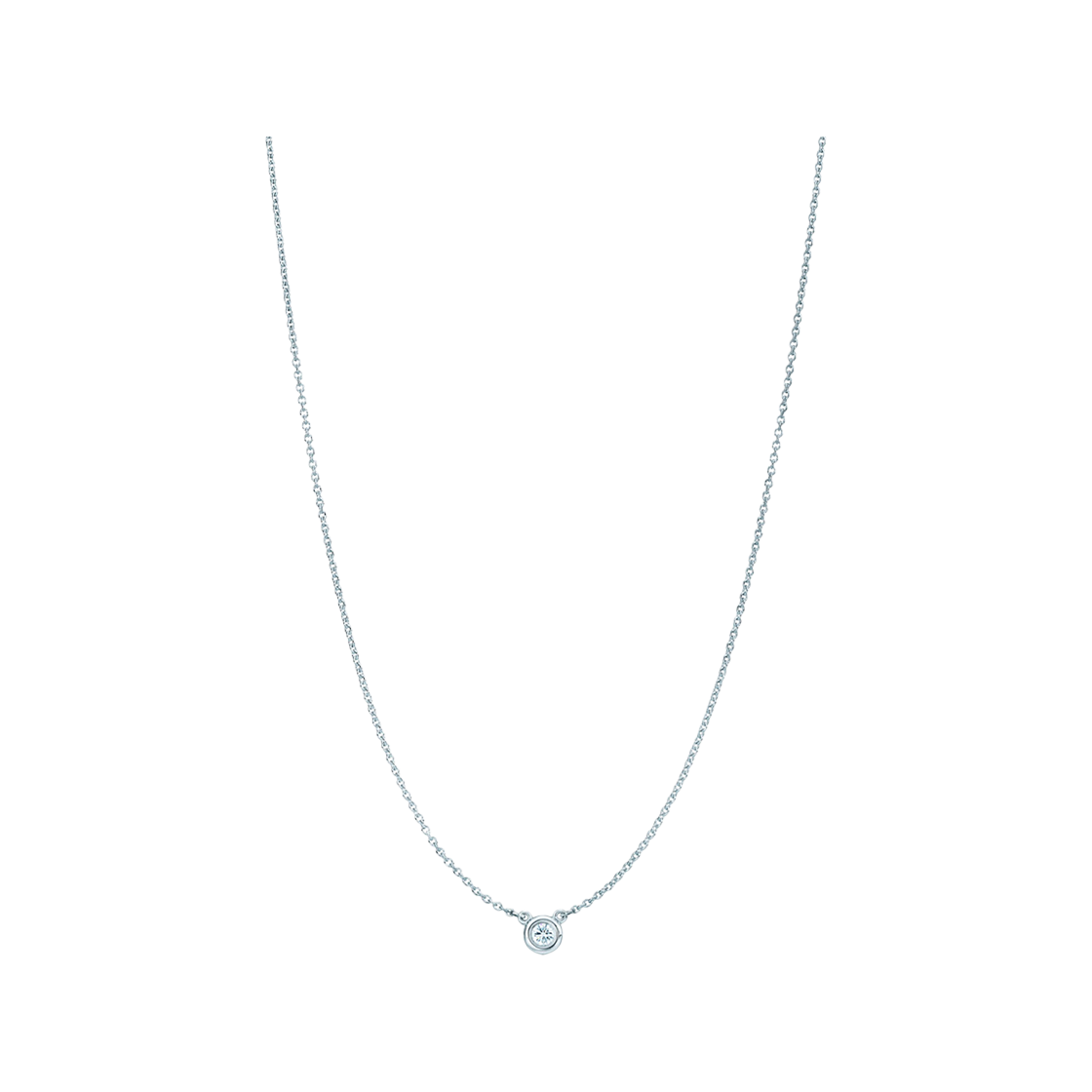24944387/60017891 Tiffany & Co. Elsa Peretti Diamonds By The Yard Single Pendant Silver with Diamond
