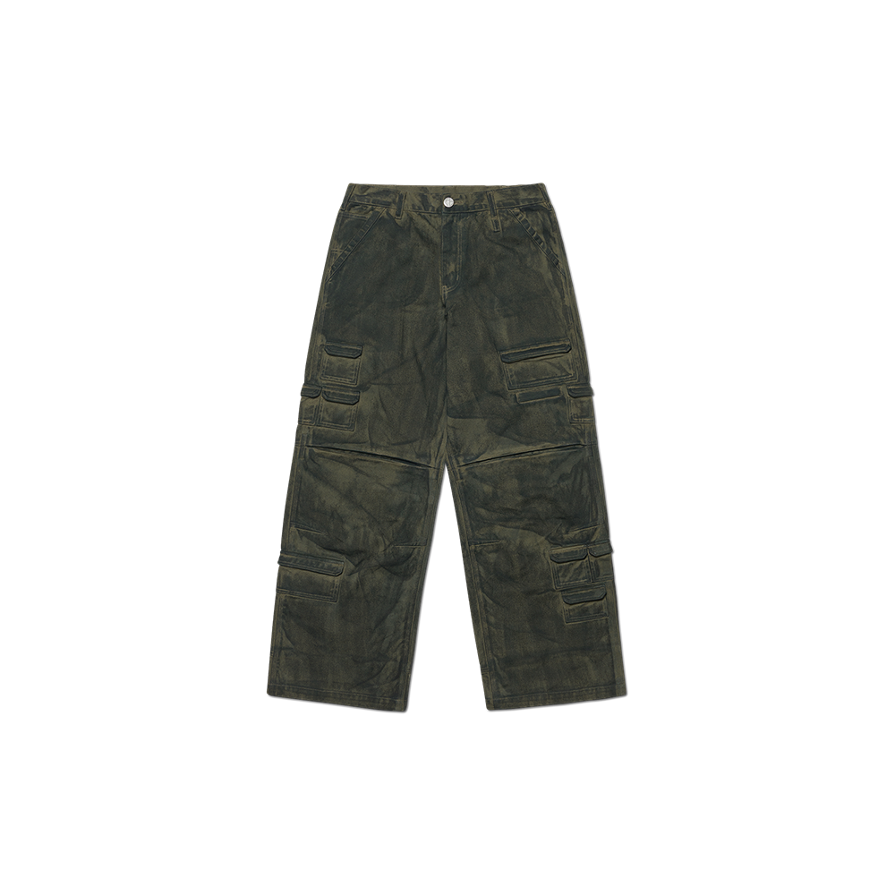 NMWF52CP04KHA NOMANUAL Painted Cargo Pants Khaki