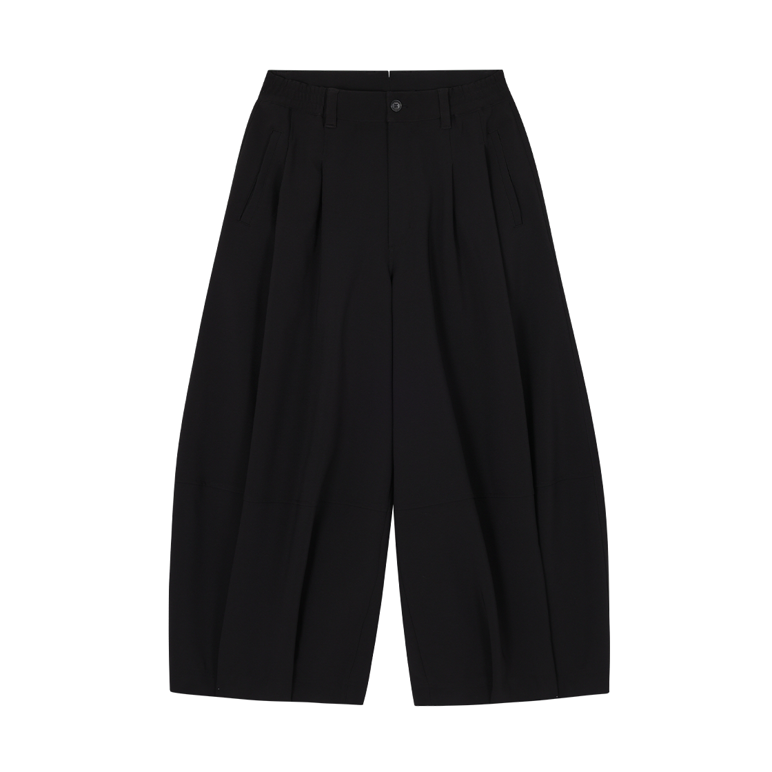 SH5PT516BK SONGZIO HOMME Multi Pleats Cocoon Pants Black