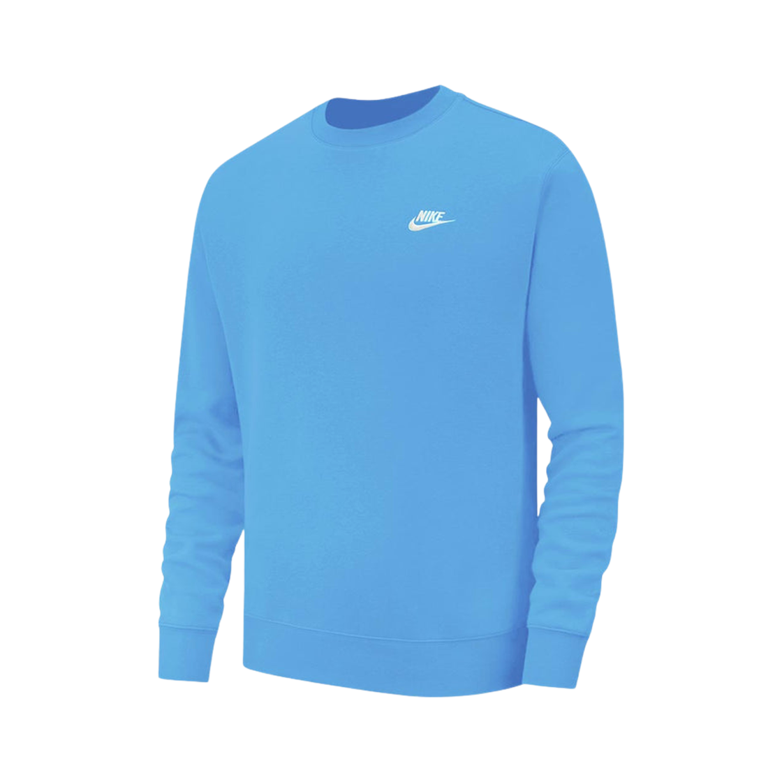 BV2662-412 Nike NSW Club Fleece Crew Sweatshirt University Blue White - US/EU