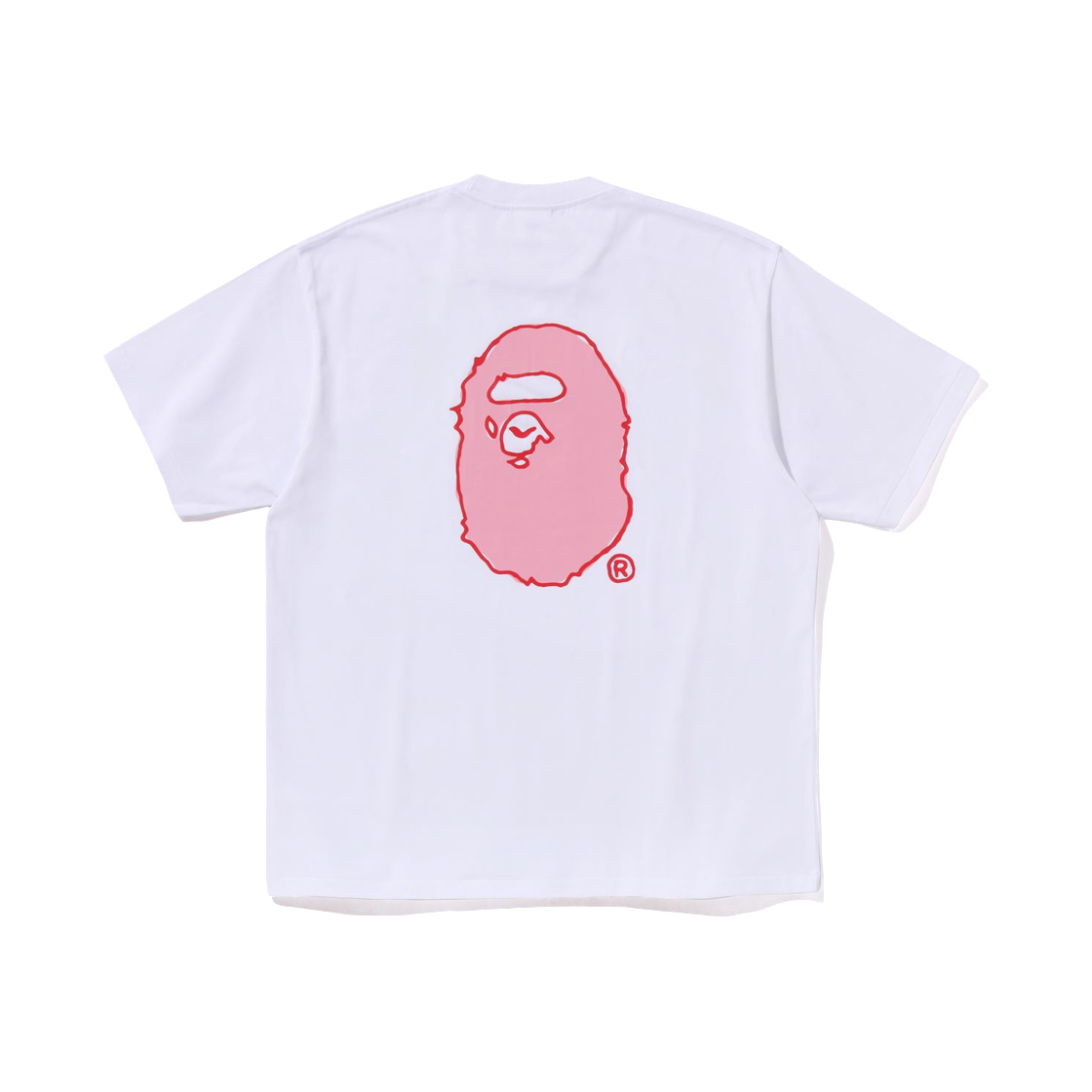 베이프 핸드 드로우 베이프 로고 릴렉스드 핏 티셔츠 화이트(BAPE Hand Draw Bape Logo Relaxed Fit T-Shirt White) - 2