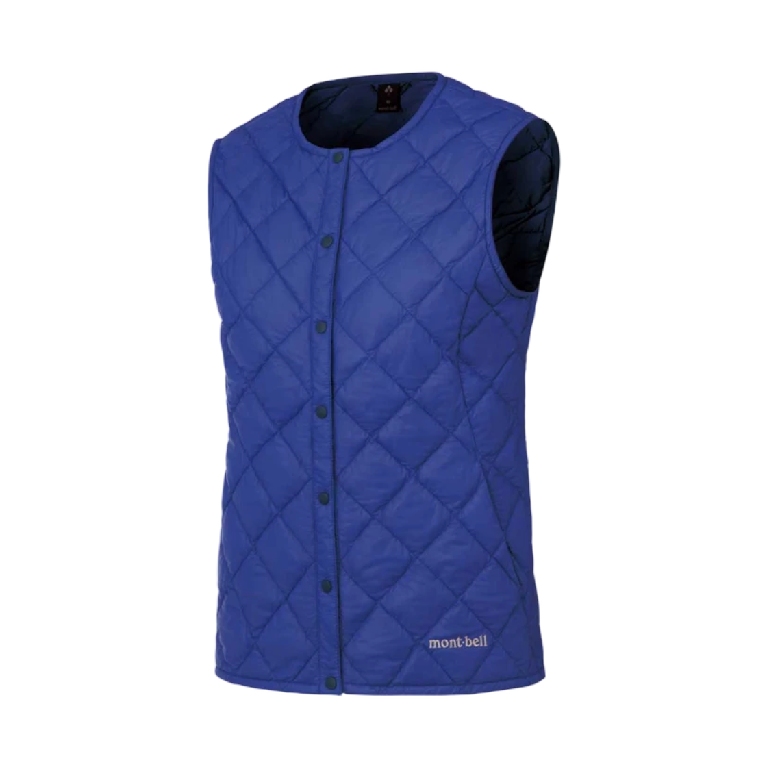 (W) 몽벨 슈페리어 다운 라운드 넥 베스트 코발트 블루((W) Montbell Superior Down Round Neck Vest Cobalt Blue) - 1