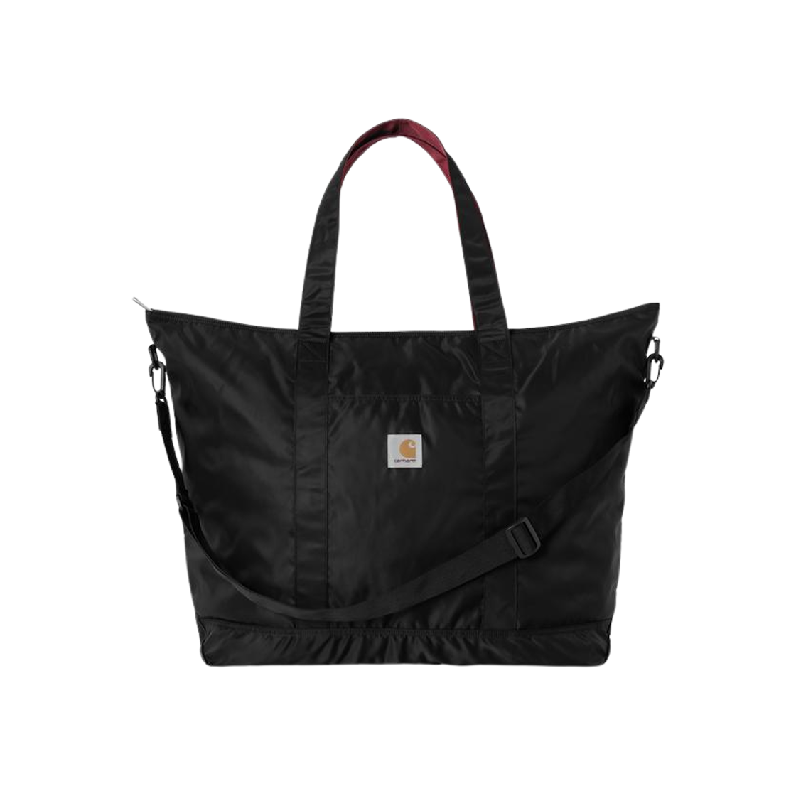 칼하트 WIP 얼럼나이 토트백 블랙 스칼렛(Carhartt WIP Alumni Tote Bag Black Scarlet)