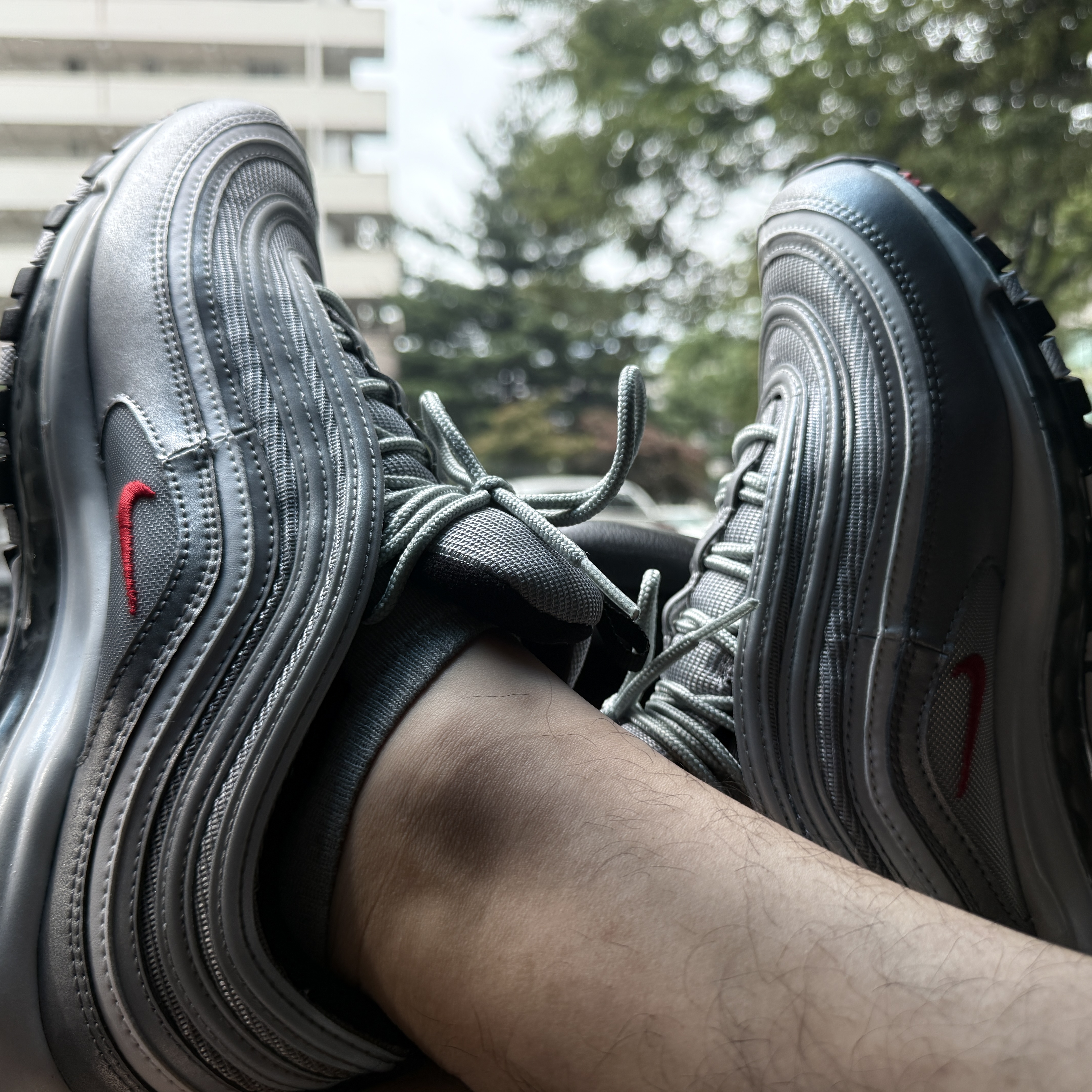 Nike Air Max 97 OG Silver Bullet 2022 착용 스타일 - 1