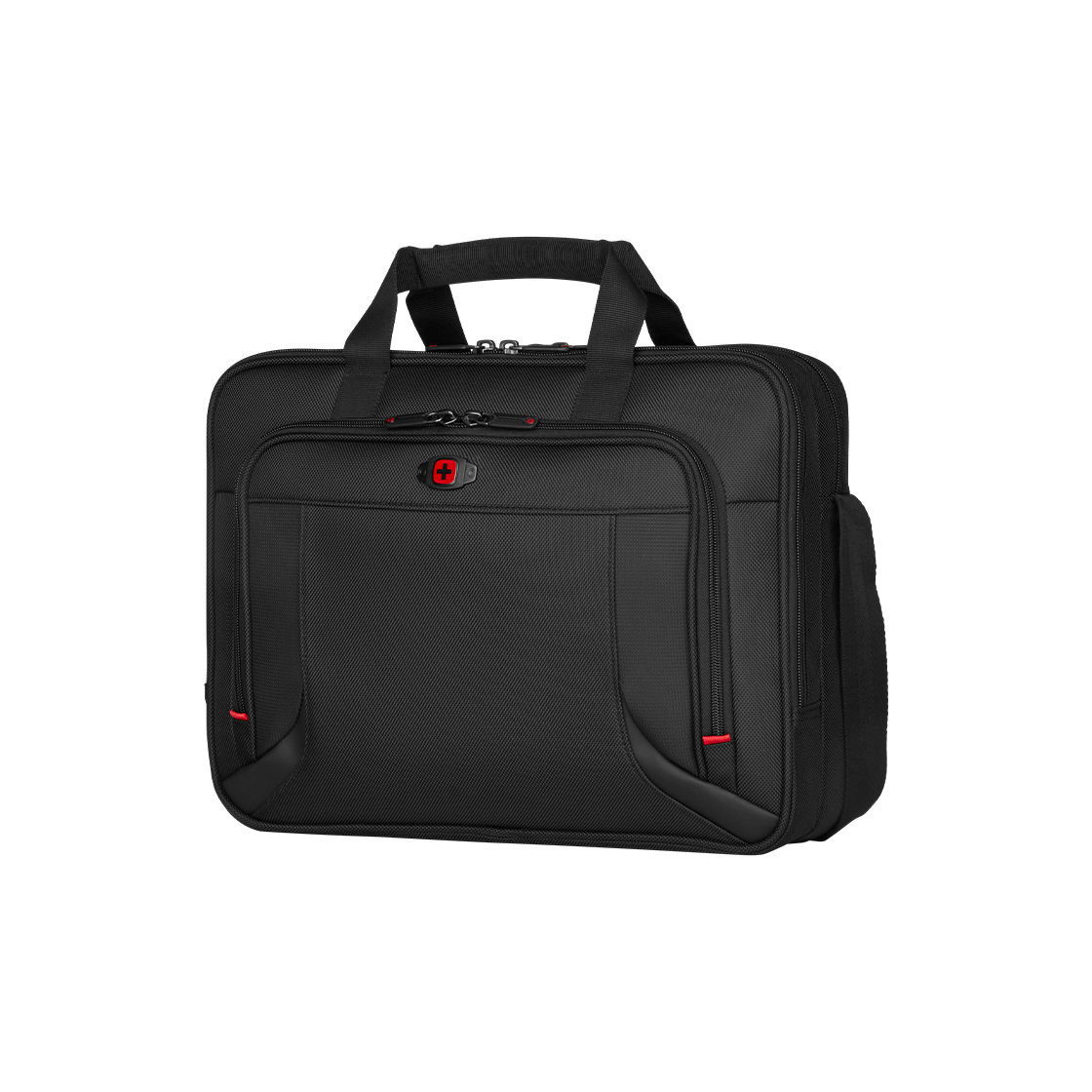 웽거 프로스펙터스 16인치 노트북 서류 가방 (태블릿 포켓 포함) 블랙(WENGER Prospectus 16" Laptop Briefcase With Tablet Pocket Black)