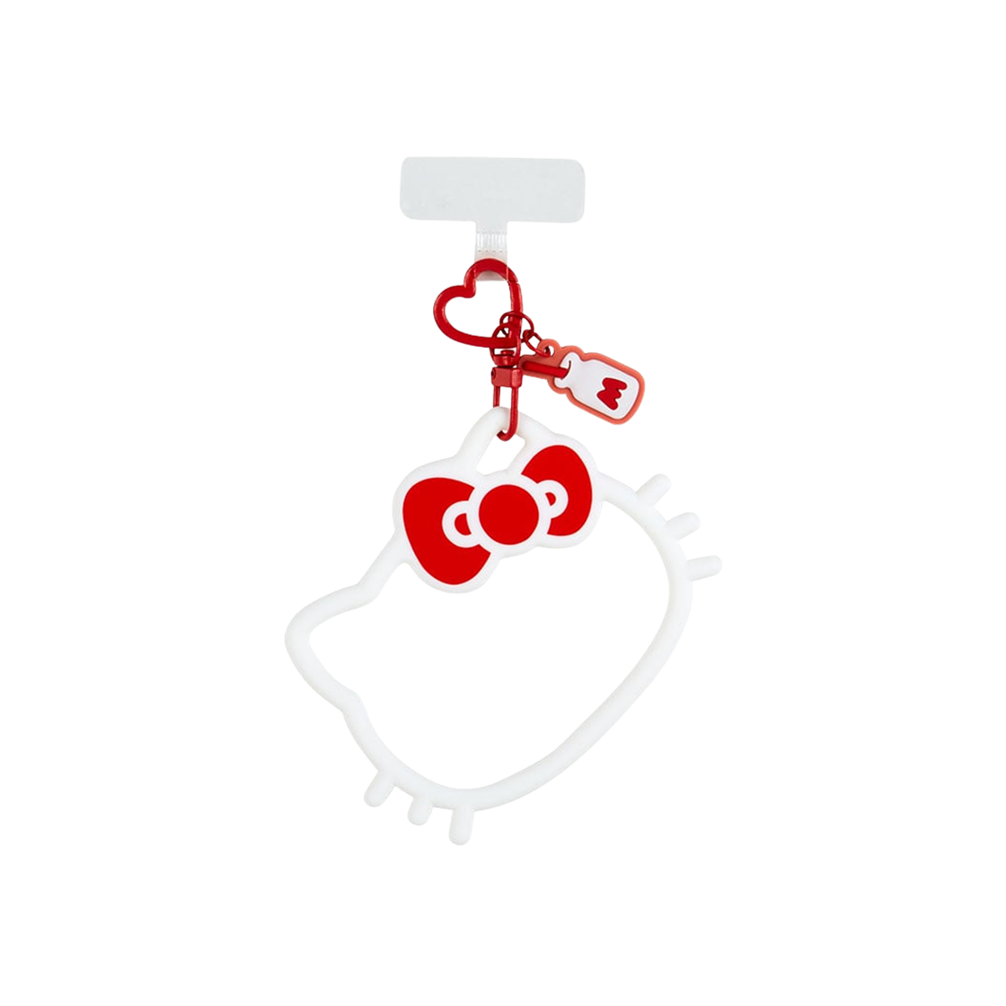 산리오 헬로 키티 멀트 링 플러스 실리콘 브레이슬릿 레드(Sanrio Hello Kitty Multi Ring Plus Silicone Bracelet Red) - 1