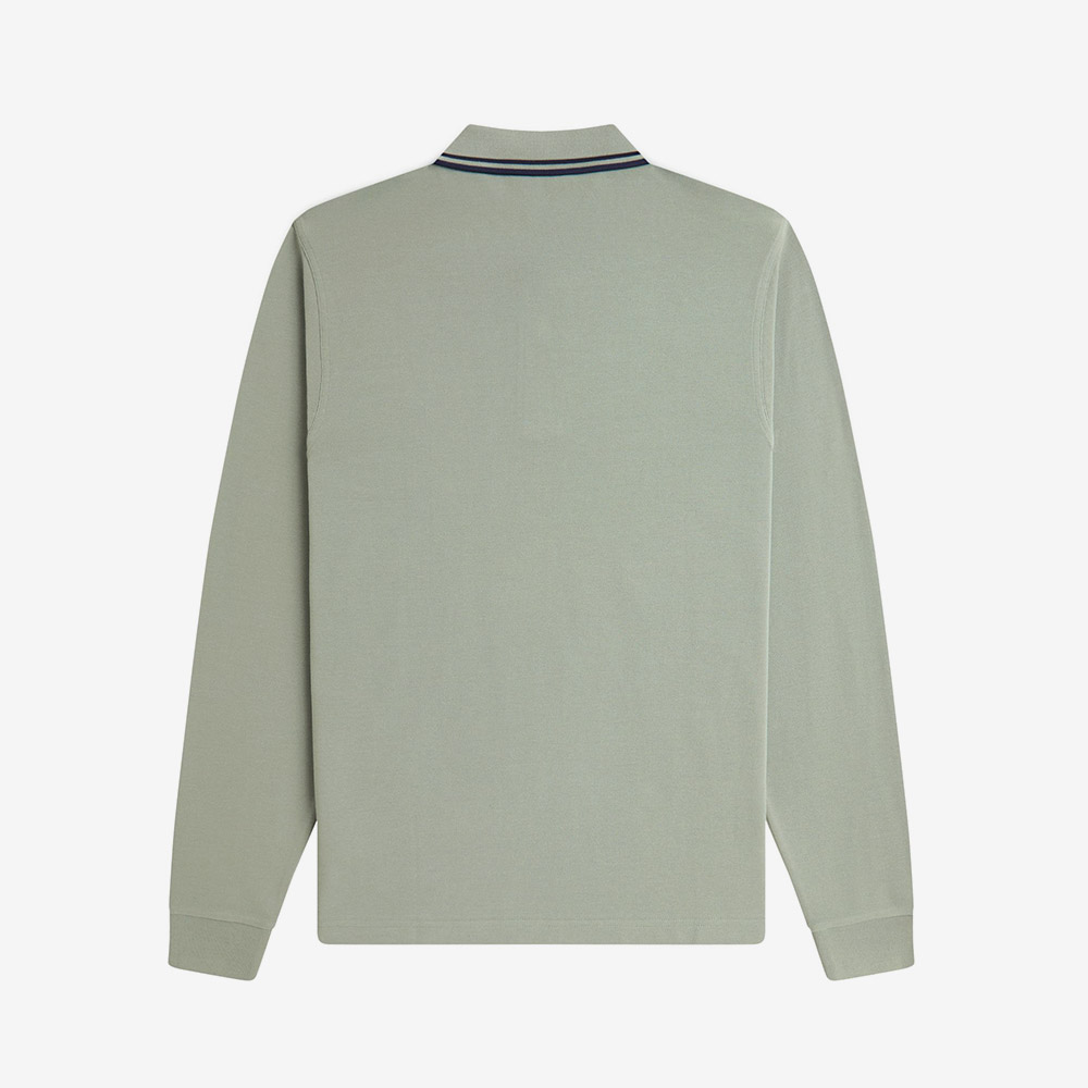 프레드페리 M3636 롱 슬리브 트윈 팁 프레드페리 셔츠 베이리프 다크에어포스 테니스블루(Fred Perry M3636 Long Sleeve Twin Tipped FP Shirt Bayleaf Dark Airforce Tennis Blue) - 6