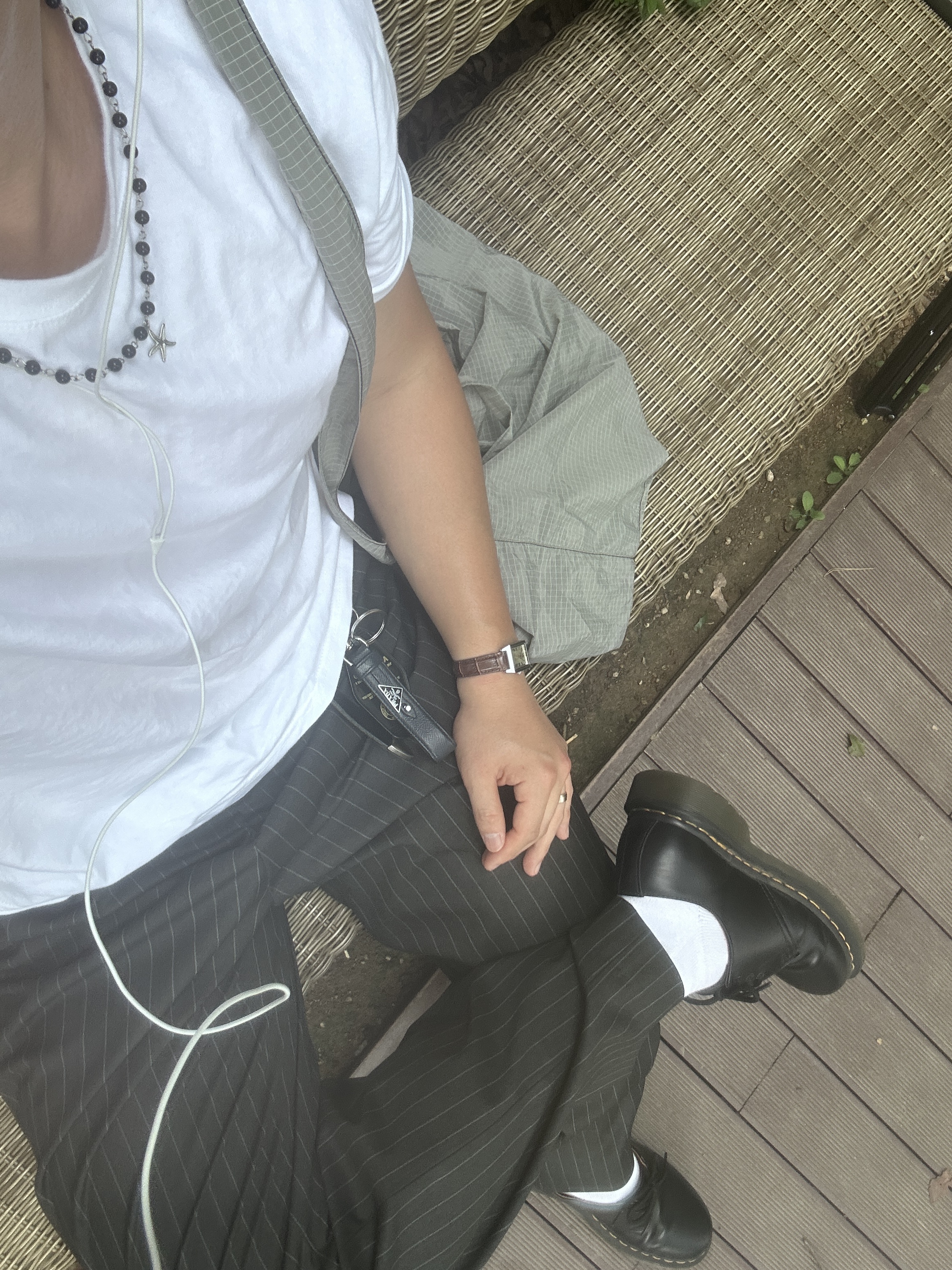 Dr. Martens 1461 Smooth Black 착용 스타일 - 4