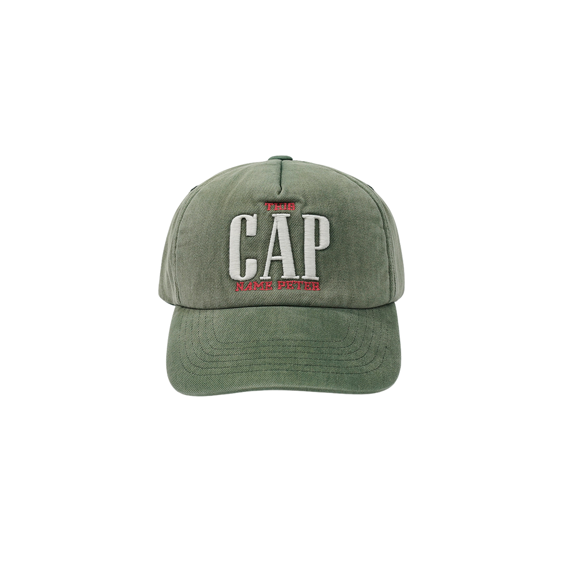 - My Name is Peter 5-Panel This Cap Green