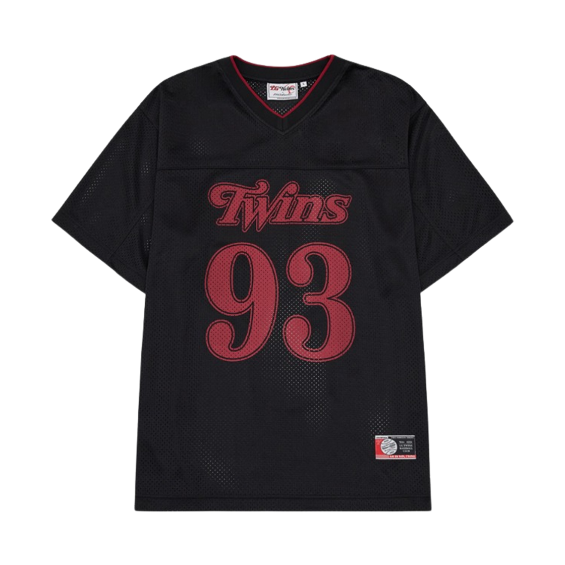 LG 트윈스 x 1993스튜디오 93 펀칭 빅 로고 티셔츠 블랙(LG Twins x 1993STUDIO 93 Punching Big Logo T-Shirt Black)