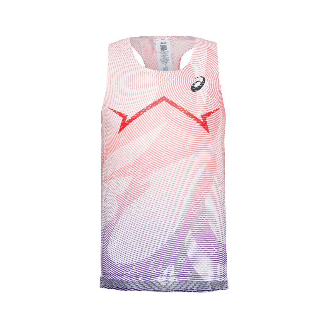 2091A807-605 Asics Metaspeed Singlet Flash Red