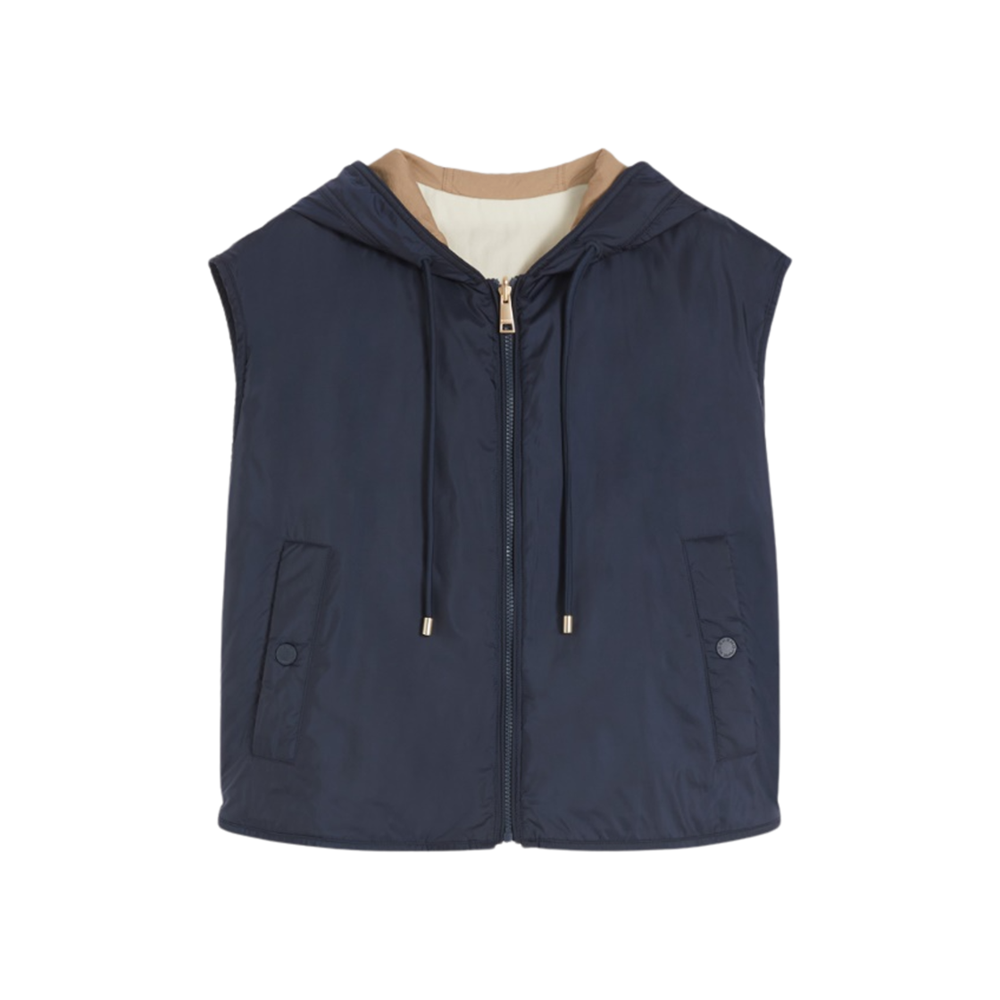 LEVANTE-014 (W) Weekend Max Mara Levante Water-Repellent Padding Vest Navy