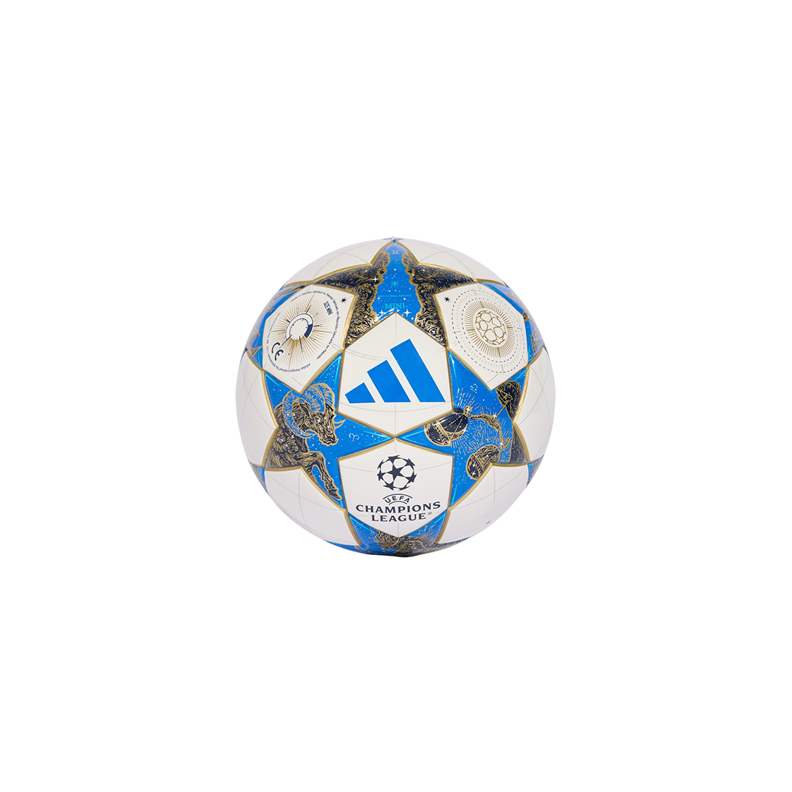 아디다스 UCL 2025/26 리그 스테이지 미니 볼 화이트 다크 블루(Adidas UCL 2025/26 League Stage Mini Ball White Dark Blue)
