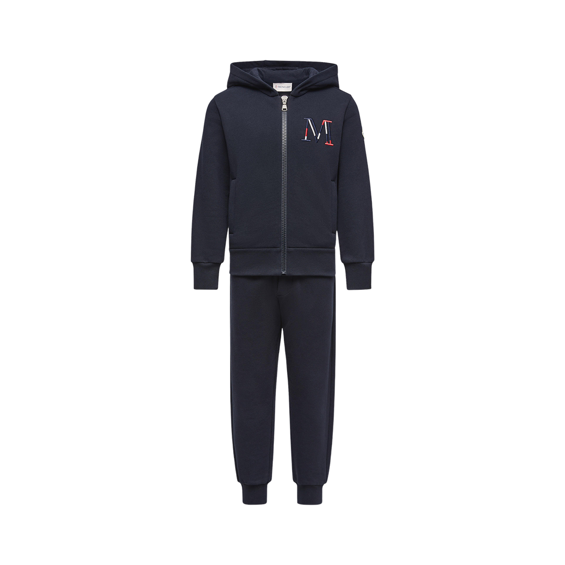 K2-954-8M00005-899PS-778 (Kids) Moncler Embroidered Logo Cotton Tracksuit Set Navy Blue - 25FW