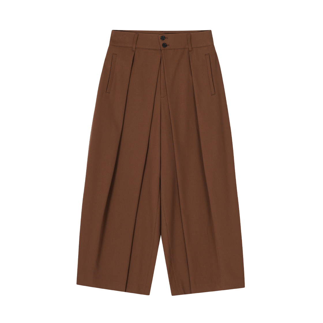 SH5PT706BR SONGZIO COLLECTION Bias Wrap Wide Pants Brown