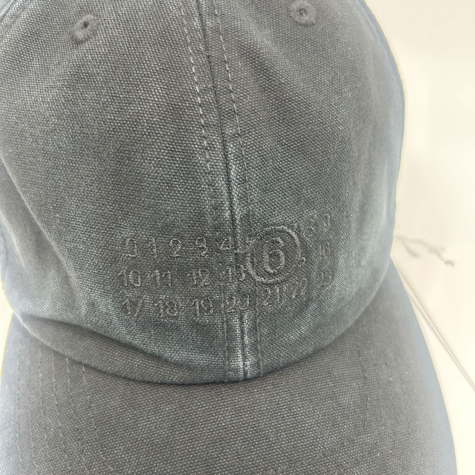 MM6 Maison Margiela 6-Panel Baseball Cap Black 착용 스타일 - 3