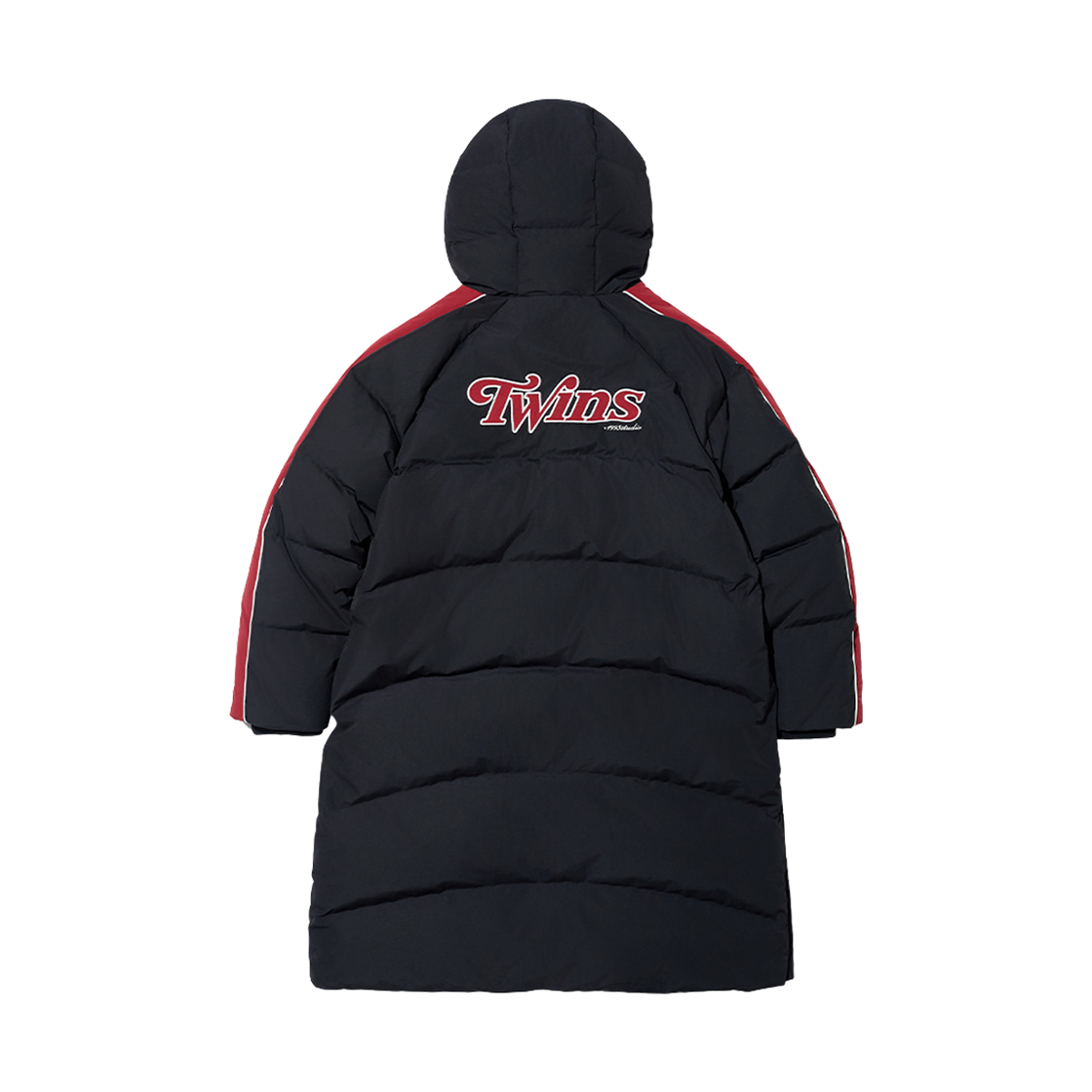 LG 트윈스 x 1993스튜디오 베이스볼 트랙 롱 다운 자켓 블랙(LG Twins x 1993STUDIO Baseball Track Long Down Jacket Black) - 2