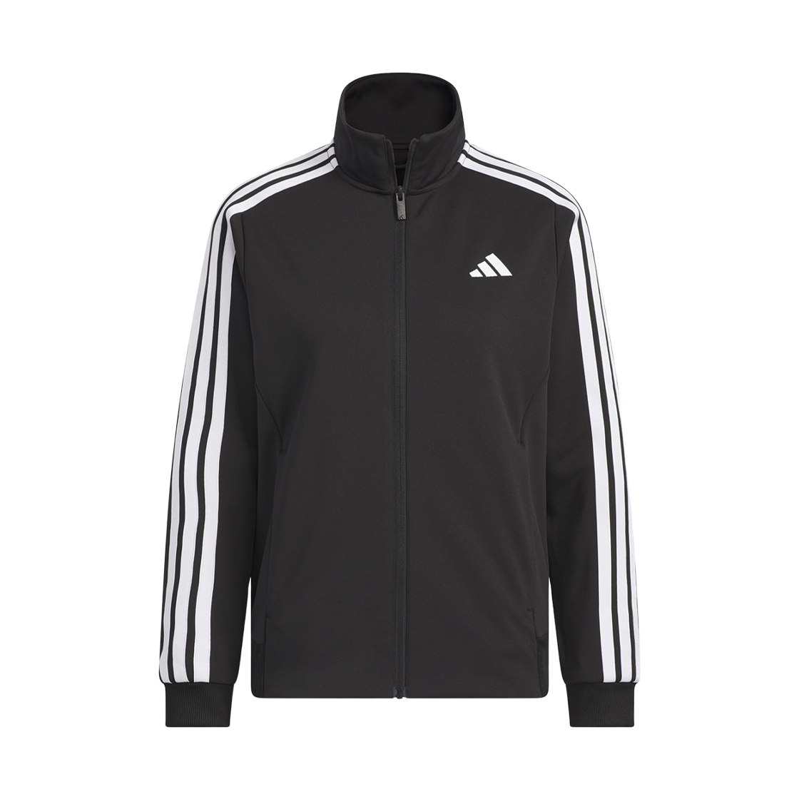 (W) 아디다스 3S 루즈 핏 더블 니트 트랙탑 블랙 화이트 - KR 사이즈((W) Adidas 3S Loose Fit Double Knit Track Top Black White - KR Sizing) - 1