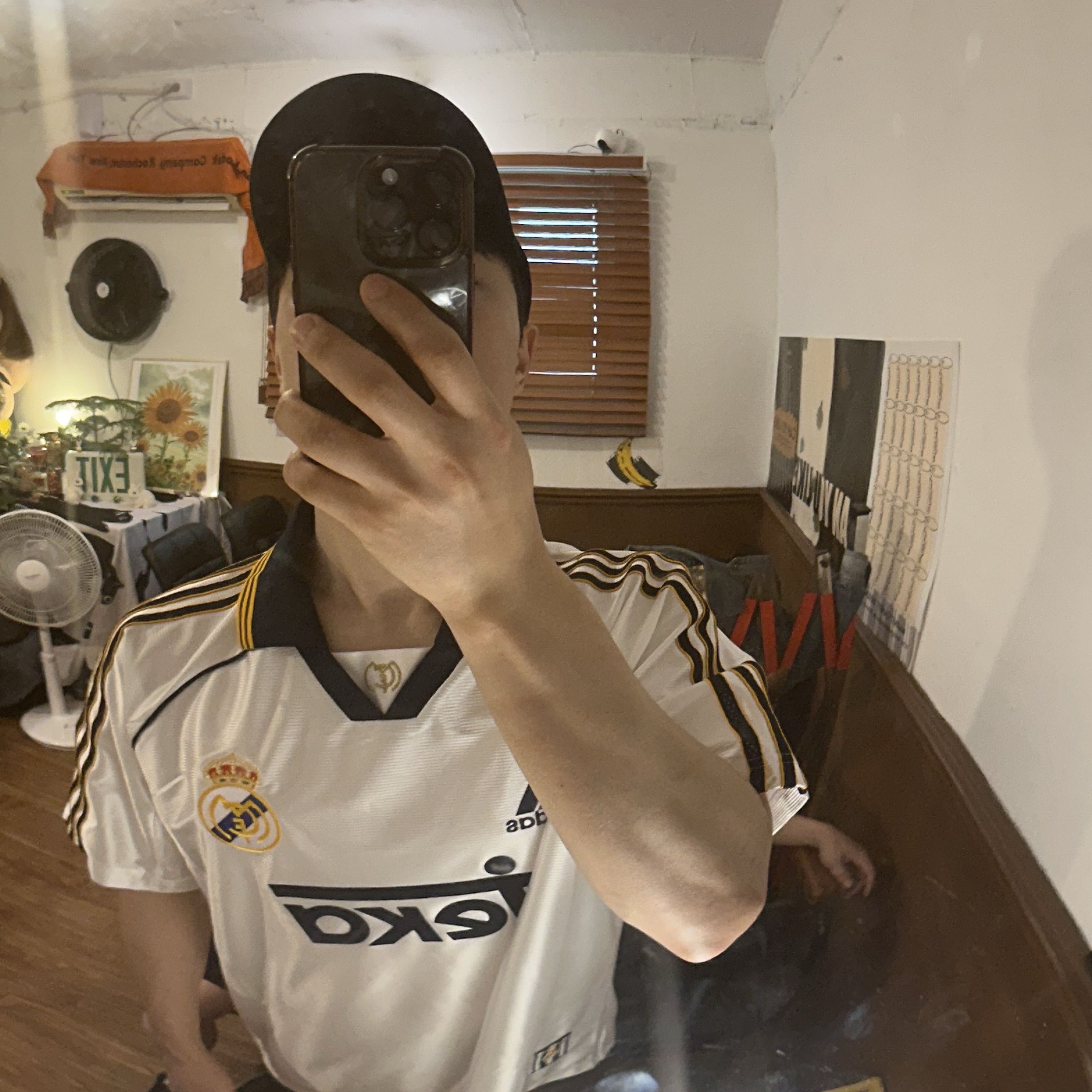 Adidas Real Madrid 99/00 Home Jersey White - KR Sizing (Non Marking Ver.) 착용 스타일